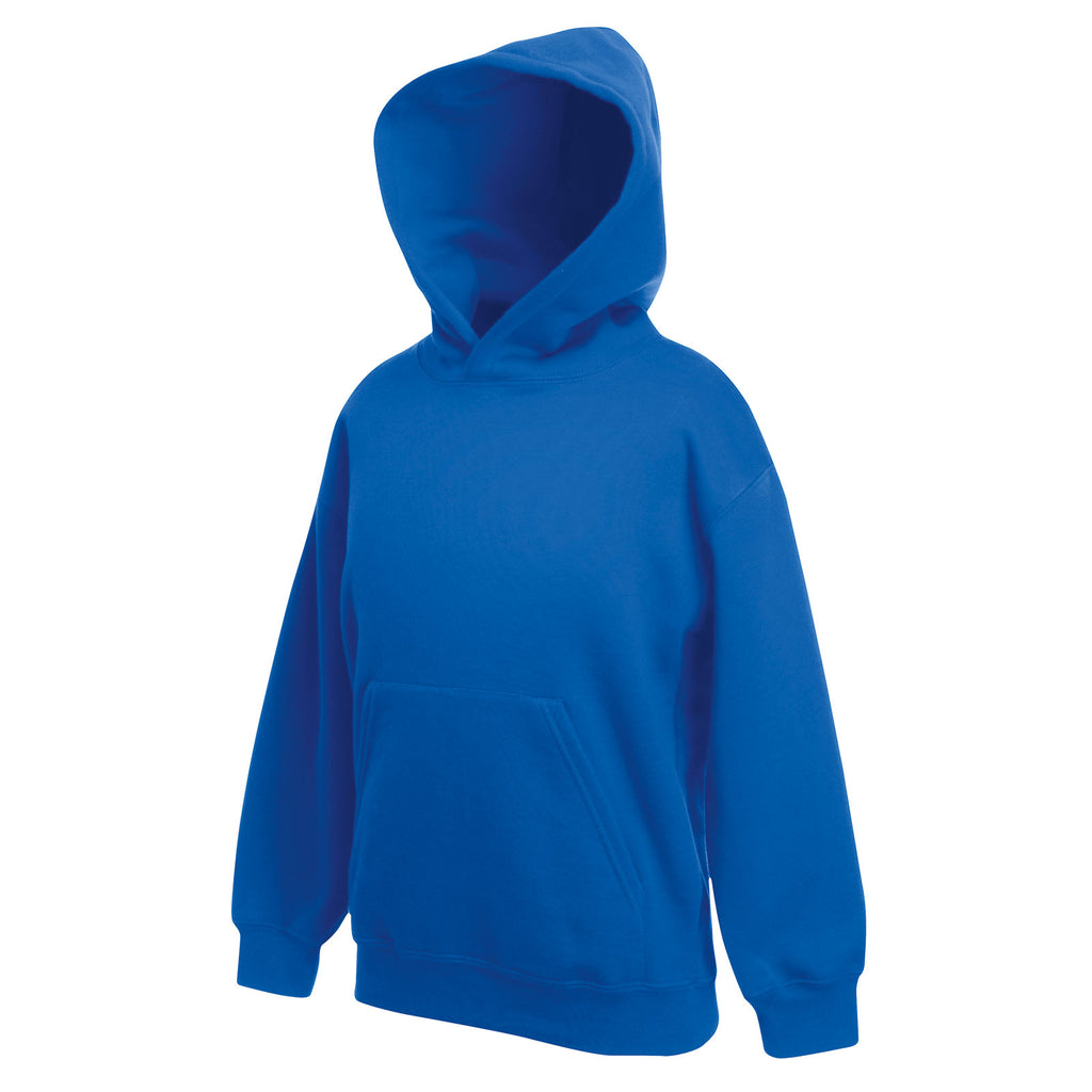 Kid Children Boy Girl Fruit of Loom Premium Polyester Hoodie Hooded Sweat Top