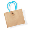 Westford Mill Laminated Jute Classic Natural Shopper Bag