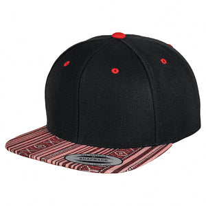 Adult Unisex Flexfit Fashion Print Design Snapback Wool Blend Baseball Cap Hat