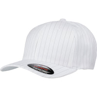 Adult Unisex Flexfit Pinstripe Polyester 6 Panel Baseball Cap Hat