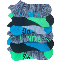 6 x Kids Children Boy Trainer Socks with Cushion Heal Toe Sport