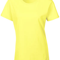 Ladies Women Gildan Heavy Cotton Short Sleeve Plain Colour T Shirt Top