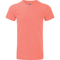 Mens Russell HD Bright Colour Long Length Short Sleeve T Shirt Top