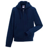 Mens Russell Authentic Zipped Zip Hooded Hoodie Colour Cotton Rich Sweat Top