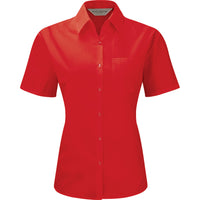 Ladies Women Russell Collection Short Sleeve Polycotton Easycare Poplin Shirt