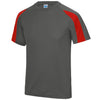 Mens AWDis 100% Polyester Contrast Short Sleeve T Shirt