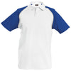 Mens Kariban Baseball 100% Cotton Pique Polo Neck Collar Raglan Sleeve Shirt Top