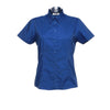 Ladies Women Kustom Kit Corporate Oxford Blouse Short Sleeve Cotton Rich Shirt