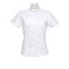 Ladies Women Kustom Kit Corporate Oxford Blouse Short Sleeve Cotton Rich Shirt