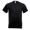 Mens Fruit of the Loom Value Weight V Neck Cotton Short Sleeve  T Shirt Top