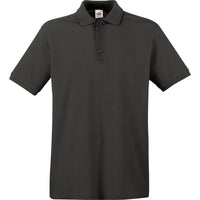 Men Fruit Loom 100% Cotton Plain Premium Polo Neck Collar Short Sleeve Shirt Top