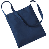 Westford Mill 100% Cotton Sling Tote Bag with Shoulder Strap
